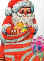 Плакат Стойка - Дед Мороз (вырубка)